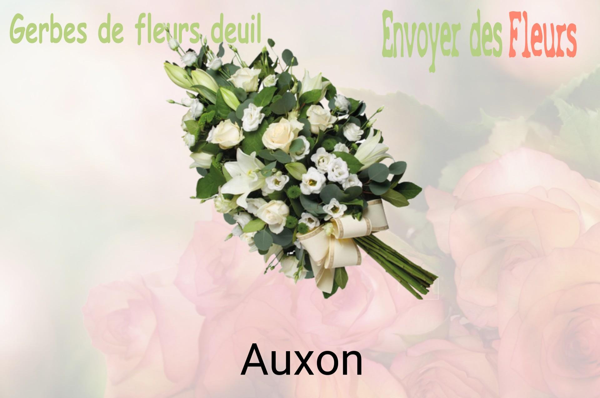 Gerbe de fleurs de deuil livrée à Auxon